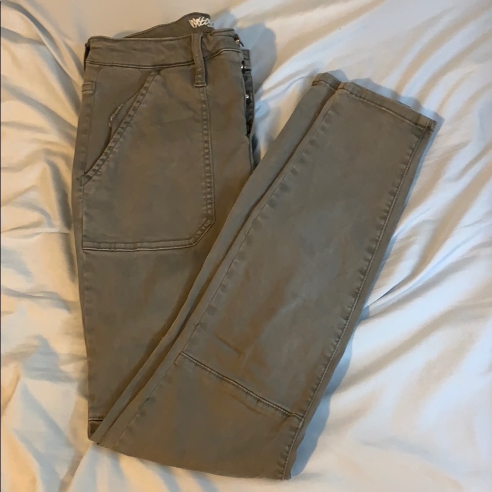 High rise jegging jeans with seam detailing